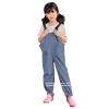 Toddler/Little/Big Boys' Girls' aterproof Rain Snow Pant Dungarees Mud Dirty Proof Rain Suspender (Grey-B, 5-6 Years) view 2