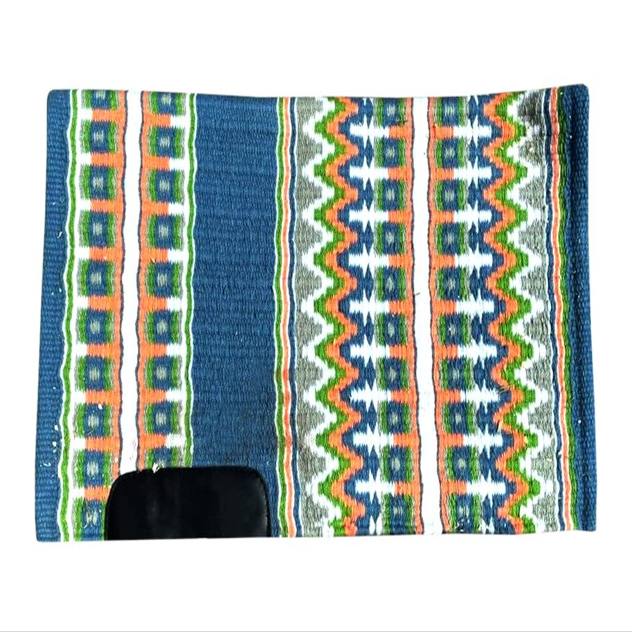 Western Saddle Pad Blanket Show Ranch Pad Custom Handmade New Zealand Wool Oversized 34" x 42" ME-WSP-221