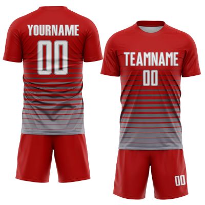 Custom Soccer Jersey Uniform for Men Women Boy Personalized Shirt and Shorts with Name Number