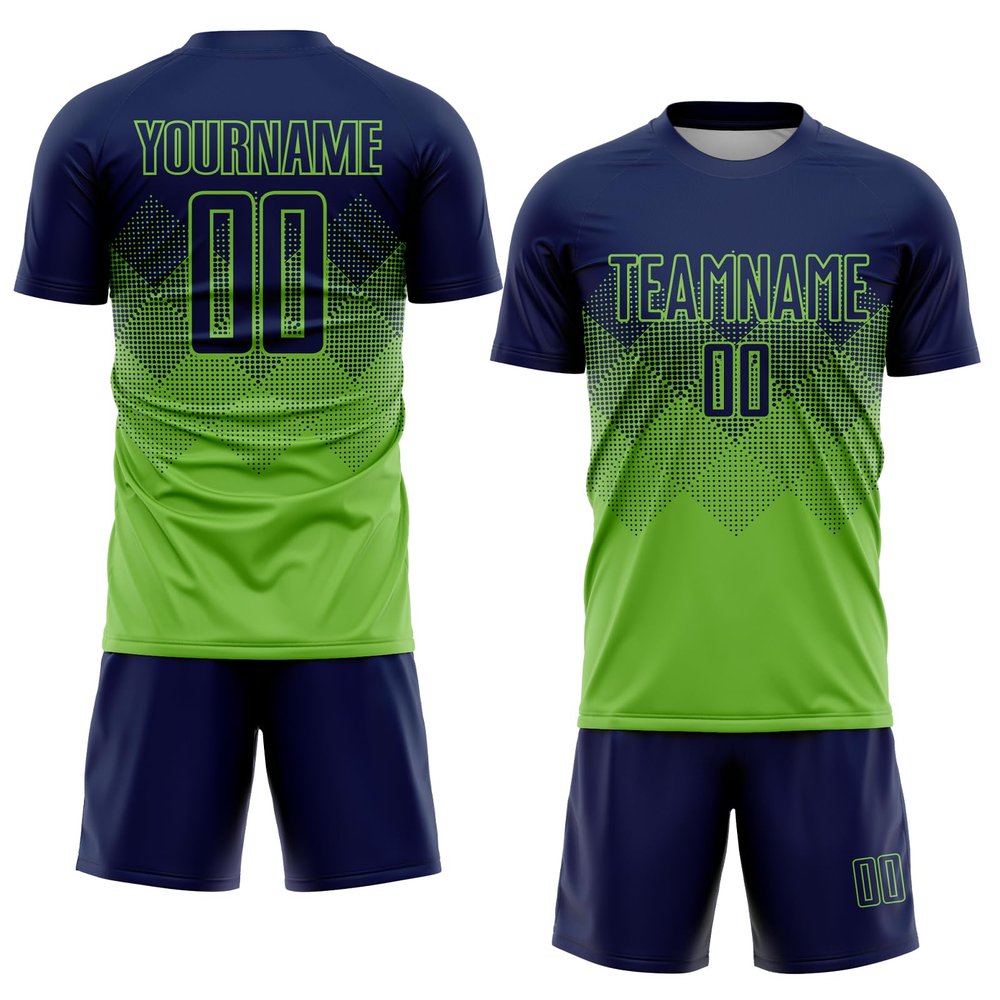 Custom Soccer Jersey Gradient with Shorts Printed Name Number Sports Training Large Size Uniforms for Men/Kids