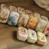 8Pcs Mini Flower Tin Trinket Jewelry Organizer Storage Box Decorative Boxes Small Metal Tins with Hinged Lids Portable Box Containers Small Storage Kit,Mothers Day Gifts for Wife view 1
