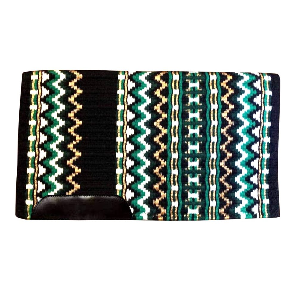 Western Saddle Pad Blanket Show Ranch Pad Custom Handmade New Zealand Wool Oversized 34" x 42" ME-WSP-218
