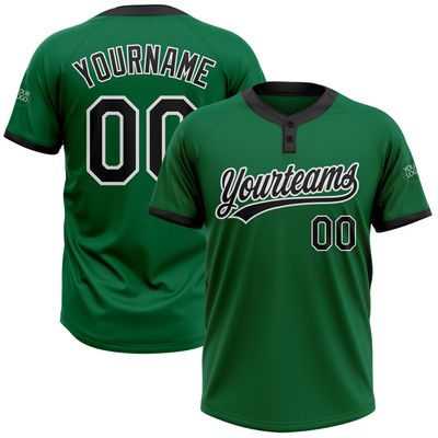 Create Cute Adults Novelty Short Sleeve Casual Shirts, Custom Kelly Green Softball Tees with Embroided Name Number, Personlaized Sport Club Team Uniforms for Fishing Surfing Hiking Cycling Boating