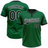 Create Cute Adults Novelty Short Sleeve Casual Shirts, Custom Kelly Green Softball Tees with Embroided Name Number, Personlaized Sport Club Team Uniforms for Fishing Surfing Hiking Cycling Boating view 1