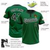 Create Cute Adults Novelty Short Sleeve Casual Shirts, Custom Kelly Green Softball Tees with Embroided Name Number, Personlaized Sport Club Team Uniforms for Fishing Surfing Hiking Cycling Boating view 3