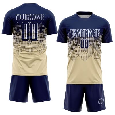 Custom Soccer Jersey Gradient with Shorts Printed Name Number Sports Training Large Size Uniforms for Men/Kids