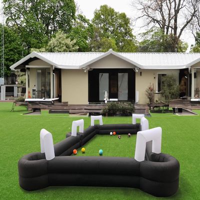 Giant Inflatable Soccer Pool Table Football Pool Pitch Billiards Inflatable Football Billiard Game with air Blower with 16 Balls
