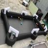 Giant Inflatable Soccer Pool Table Football Pool Pitch Billiards Inflatable Football Billiard Game with air Blower with 16 Balls view 4