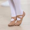 Stelle Ballet Shoes Toddler Slippers Highly Elastic Canvas Girls Ballerina Dance Shoes for Toddler/Little Kid/Big Kid/Women(Tan,8MT) view 2