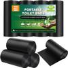 100 Portable Toilet Bags Thick Biodegradable Camping Toilet Bags for Portable Potty, 8 Gal Compost Toilet Waste Bag for 5 Gallon Bucket Toilet Seat Adults Outdoor, 1.1 Mil view 1