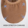 Stelle Ballet Shoes Toddler Slippers Highly Elastic Canvas Girls Ballerina Dance Shoes for Toddler/Little Kid/Big Kid/Women(Tan,5MB) view 4