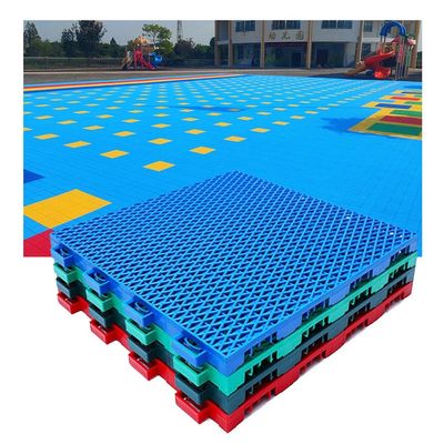 10pcs Outdoor Modular Interlocking Floor Tiles Basketball Court Tennis Court Volleyball Court Badminton Court DIY Sports Flooring, 30.6CM (Color : Light Blue, Size : 10PCS)
