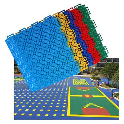 25CM Outdoor Modular Interlocking Floor Tiles for Schools Kindergarten Amusement Park Basketball Court Park, Easy to Install (Color : Gray-1, Size : 16PCS)