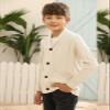 Inorin Boy's Sweater Cardigan Button Down Shawl Collar Cable Knitted Outwear Sweater Coats with Pockets Apricot view 3