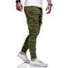 GOKKILRW Mens Fashion Hiking Cargo Pants Slim Fit Stretch Lightweight Workout Joggers Cycling Fishing Training Camping Jogging Sweatpants Outdoor Casual Work Track Sweat Pants Army Green view 2