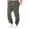 GOKKILRW Mens Fashion Workout Athletic Golf Jogger Pants Drawstring Elastic Waist Lightweight Running Camping Fishing Jogging Gym Sweatpants Active Track Fitness Lounge Sports Pants Army Green view 1