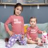 big sister little sister matching outfits shirts set baby toddler newborn girls (Mauve - Long Sleeve, Kid (7Y) / Baby (NB)) view 2