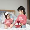 big sister little sister matching outfits shirts set baby toddler newborn girls (Mauve - Long Sleeve, Kid (7Y) / Baby (NB)) view 3
