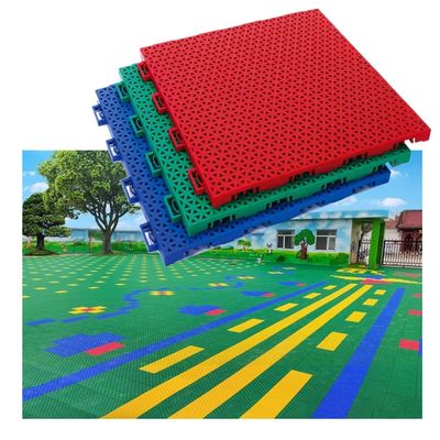 1ft Outdoor Waterproof Modular Interlocking Floor Tiles, Plastic Splicing Floor Sports Mat for Kindergarten Amusement Park Sports Field (Color : Yellow)