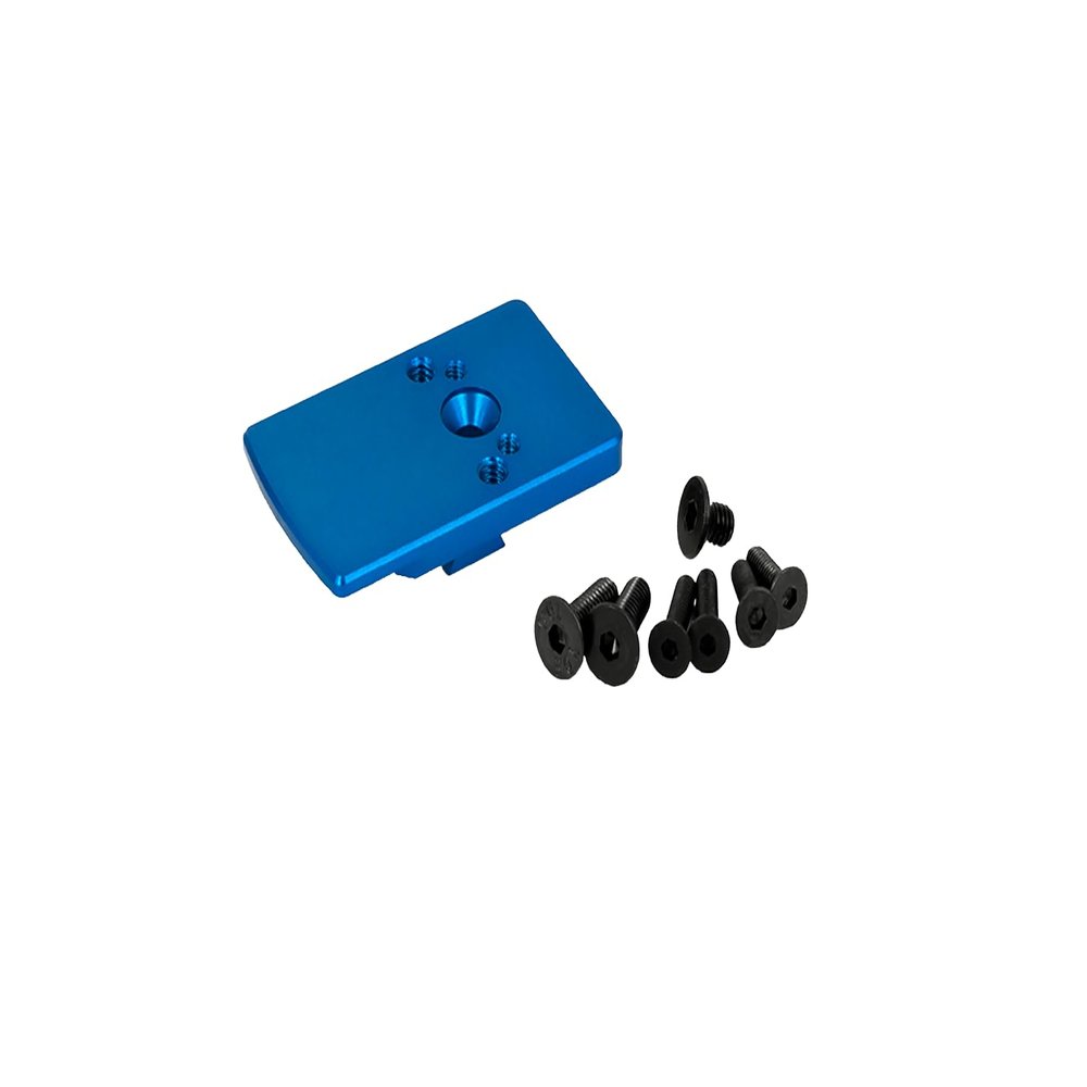 GoldenBall Masterpiece Airsoft Sight Mount Plate, for Hi-Capa Rear Sight (Blue)