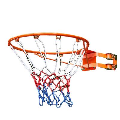 HAILM Hangable Basketball Hoop 45Cm/17.7In Wall Mount Basketball Hoop Outdoor with Basketball Nets and 2 Tightening Device for Installation, No Punching, Complete Accessories