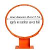 HAILM Hangable Basketball Hoop 45Cm/17.7In Wall Mount Basketball Hoop Outdoor with Basketball Nets and 2 Tightening Device for Installation, No Punching, Complete Accessories view 2