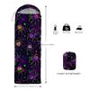 Axolotl Spiders Sleeping Bag for Kids AdultsLightweight Warm Cold Weather Black Neon Spider Sleeping Bags,Waterproof Portable Sleeping Bag for Camping Backpacking Hiking Outdoor Indoor view 3