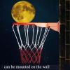 Mini Basketball Hoop Outdoor Wall Mount Basketball Rim Mini Hoop 45Cm/17.7In Garage for Door and Wall Adjustable-Height for Teens and Adults Professional Dunk Hangable,A view 3