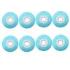 JHKJ 8-Pack Flash Wheel Inline Skate Wheels Pulley Light Up 85A Super Shiny, high Elastic and wear-Resistant 62/64/68/70/72/76/80mm Replace Wheels,Blue,64mm view 1