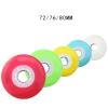 JHKJ 8-Pack Flash Wheel Inline Skate Wheels Pulley Light Up 85A Super Shiny, high Elastic and wear-Resistant 62/64/68/70/72/76/80mm Replace Wheels,Red,70mm view 2