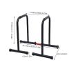 BJTDLLX 440lbs Adjustable Dip Bar, Heavy Duty Calisthenics Dip Station with Adjustable Parallel Dip Bars, Home Dip Stand Body Press Bar Parallel Bars Dip Equipment for Calisthenics, Strength Training view 4