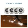 JHKJ Inline Wheels Replacement Wheels with Bearings ABEC-9 Intended for Wheel Replacement with Spark Stone Luminous Inline Wheels 8-Pack 72/76/80mm,White,76mm view 3