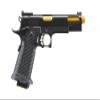 Golden Ball x Eagle 3334 Hi-Capa Metal Airsoft Pistol w/Vented Slide- 300 FPS, Color Black/Gold view 2