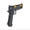 Golden Ball x Eagle 3334 Hi-Capa Metal Airsoft Pistol w/Vented Slide- 300 FPS, Color Black/Gold view 4