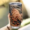 Hyturtle Personalized Gifts For Chicken Lover - Rooster Prints Custom Name Stainless Steel Tumbler 20oz With Lid - Idea Farm Animals Lover Gifts For Women, Girl, Kids On Birthday, Christmas view 3
