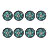 JHKJ 72mm,76mm,80mm Inline Skate Wheels Wear-Resistant 8 Pack 90A with ABEC-9 Bearings Wheels Replacement Accessories Indoor or Outdoor Training Wheels,Green,72mm