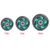 JHKJ 72mm,76mm,80mm Inline Skate Wheels Wear-Resistant 8 Pack 90A with ABEC-9 Bearings Wheels Replacement Accessories Indoor or Outdoor Training Wheels,Green,76mm view 2