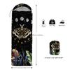 CVHOUSE Sun and Moon Death Moth Camping Sleeping Bags,3 Season Warm & Cool Weather,Lightweight,Waterproof Sleeping Bags for Adults & Kids,Traveling,and Outdoors,Camping Gear Equipment,31x90inch view 3