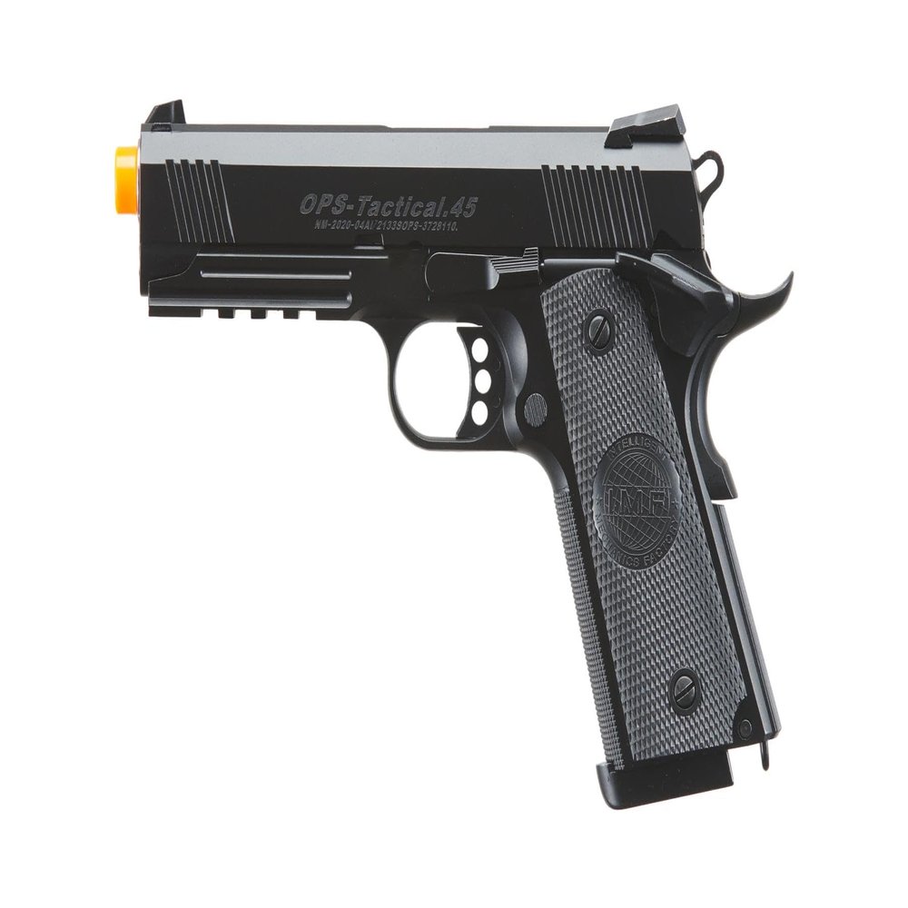 Golden Ball x Eagle 3324 Hi-Capa Metal Airsoft Pistol w/Vented Slide- 300 FPS, Color Black