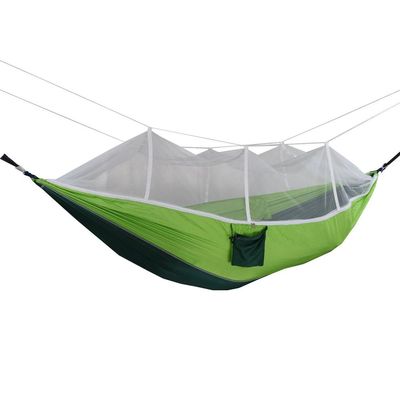 Farfarhome Camping Hammock with Mosquito Net Portable Travel Hammock Insect Netting Nylon Hammock Tent Perfect for Outdoor Hiking Survival Travel