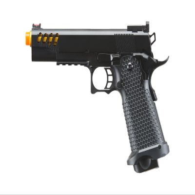 Golden Ball x Eagle 3335 Hi-Capa Metal Airsoft Pistol w/Vented Slide- 300 FPS, Color Black/Gold