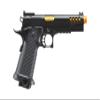 Golden Ball x Eagle 3335 Hi-Capa Metal Airsoft Pistol w/Vented Slide- 300 FPS, Color Black/Gold view 2