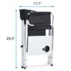 2 Pack Camping Chair, Padded Folding Outdoor Chair with Side Table and Storage Pockets, Lightweight Oversized Directors Chair Fishing Chair for Picnics, BBQ, Beach, Backyard, Party, Patio, Lawn, Black view 3