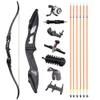 56" Recurve Bowfishing Kit 30-50Lbs Bowfishing Bow with Reel Kits Aluminum Alloy Longbow for Outdoor Hunting Fishing (35 Lbs, Black) view 1