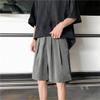 Vogrtcc Men's Pleated Front Short with Pockets Dark Gray L view 2