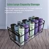 Katzowen Extra Large Yoga Mat Storage Rack Cart with Wheels, Holds Over 15 Workout Mats - Commercial 5 Sectional Exercise Mats Holder/Foam Rollers Basket/Wrapping Paper Carrier (Color : White) view 4