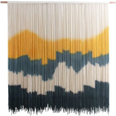 Scpantkend Bohemian Chic Macrame Wall Hanging Tapestry Handwoven Bohemian Cotton Rope Tapestry for Bedroom Living Room Home Decoration (Size : 130 * 90 CM)