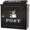 JYDQM Suggestion Box Mailbox Complaint Suggestion Box Waterproof Mailbox Wall-Mount Letterboxes Elegant Die Cast Classic Design Black Post Box Mailbox view 1