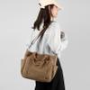 Women's Canvas Tote Bag Lightweight Work Handbag Travel Crossbody Purse with Water Bottle Pocket view 3