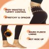 NexiEpoch Fleece Lined Leggings Women - High Waisted Winter Yoga Pants Tummy Control Soft Thermal Warm for Hiking Workout view 4